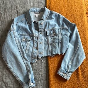 TOPSHOP cropped denim jacket